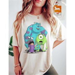 disney monster inc comfort colors shirt, monster inc shirt, monsters university shirt, disney family trip shirt, disney
