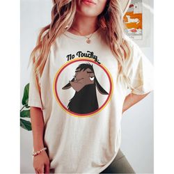 retro disney the emperors new groove  kuzco llama no touchy comfort colors shirt, the emperors new groove shirt, disneyw