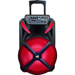 naxa portable 15" bluetooth party speaker with disco light