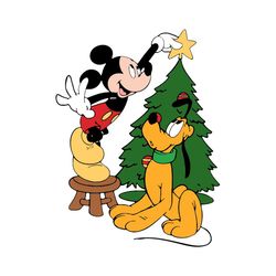 christmas mickey and pluto svg, disney svg, christmas svg, mickey svg, mickey mouse svg, pluto svg, cute pluto svg, chri