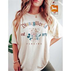 vintage disneyworld est 1971 florida comfort colors shirt, mickey and friends shirt, disney family shirts, disneyworld s