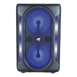 naxa portable dual 6.5" bluetooth speaker & disco light