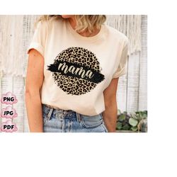 leopard circle mama png, leopard mama png, mama png, cheetah mama png, mom png,mother day png,mama png,mama sublimation