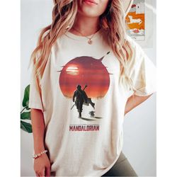 star wars mandalorian this is the way comfort colors shirt, vintage star wars the mandalorian shirt, disney star wars sh