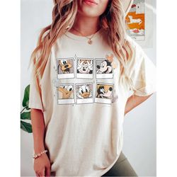 retro disney mickey polaroid comfort colors shirt, mickey and friends shirt, disneyland shirt, disneyworld shirt, disney