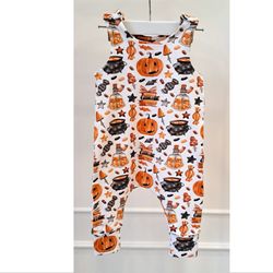 Halloween baby outfit, Halloween baby costume, Halloween kids, Halloween baby romper, Halloween decor, Pumpkin outfit