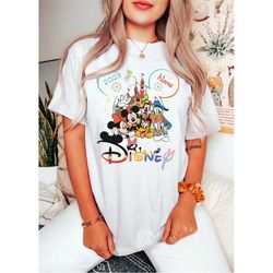 personalized disney trip 2023 shirt, vacation disney family matching shirt, disneyland shirt 2023, disneyworld family gi