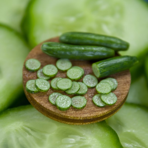 Mini Cubumber TUTORIAL Miniature polymer clay cucumber cane | Miniature fo - Inspire ...