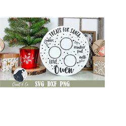 treats for santa svg, christmas tray svg, cookies for santa, reindeer food svg, santa's cookies, svg for cricut, svg fo