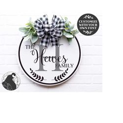 round family name svg, family name svg, last name svg, monogram svg, established svg, cricut, silhouette, cut files, vin