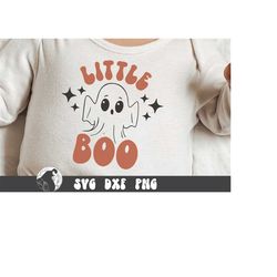 little boo svg, retro halloween svg, spooky baby, my 1st halloween, first halloween sublimation, t-shirt designs