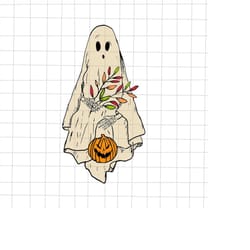 flower ghost halloween spooky season svg, halloween flower ghost svg, flower ghost svg, cute ghost svg, ghost halloween