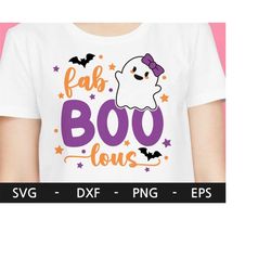 fab boo lous svg, halloween png, halloween girl, girl ghost, halloween shirt svg, funny halloween png, dxf, png, eps, s