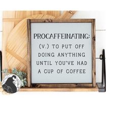 svg files, procaffeinating svg, coffee svg, coffee bar svg, caffeine svg, funny coffee svg, cut files, svg, dxf, png, cr