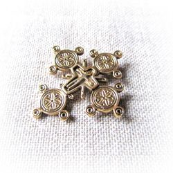 Handmade bronze cross necklace pendant,bronze Cross charm,gutsul cross,ukrainian cross jewelry,ukrainian cross necklace