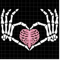 skeleton hand heart bones svg, heart bones halloween svg, skeletons halloween svg, skeleton hand halloween svg, skeleton