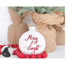 merry and bright svg, merry & bright svg, christmas svg, christmas cut file, holiday quote, farmhouse sign svg, cricut f