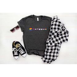 lgbtq shirt, rainbow shirt, proud ally shirt, support lgbtq shirt, love is love, lesbian pride shirt, gay pride shirt, e