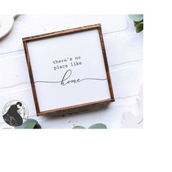 svg files, there's no place like home svg, home svg, family svg, farmhouse style svg, cricut, silhouette, cut files, vin