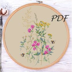 Cross stitch pattern pdf Mouse peas cross stitch pattern pdf design for embroidery