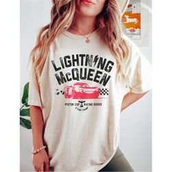 lightning mcqueen comfort colors shirt, disney shirts, vintage disney cars mcqueen shirt, disney pixar shirt, cars shirt