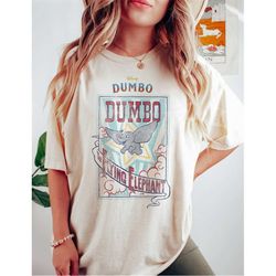 retro disney dumbo comfort colors shirt, disney dumbo baby elephant shirt, disneyland shirt, disneyworld shirt, disney f