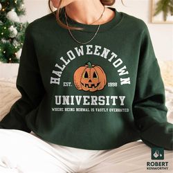 vintage halloweentown university est 1998 crewneck sweatshirt, halloweentown sweatshirt, pumpkin halloweentown, hallowee