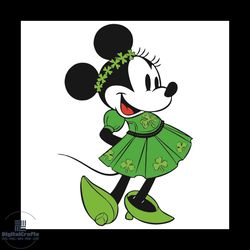 minnie happy saint patrick day svg, patrick svg, happy saint patrick day 2021 svg, minnie svg, patrick minnie svg, shamr