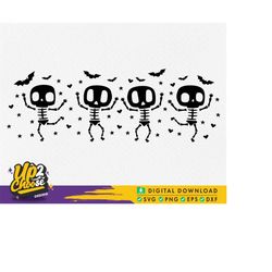 dancing skeleton svg, dabbing skeleton svg, skeleton dance svg, funny halloween shirt, skull dance, digital file svg esp