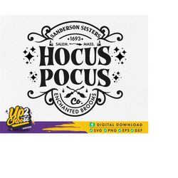 hocus pocus co svg, sanderson sisters enchanted broom, sanderson sisters svg, halloween vibe, digital download svg eps p