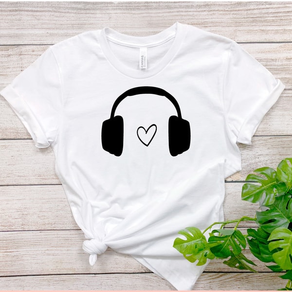 Headphones Svg for Cricut Music dxf Heart Headphones File fo - Inspire ...