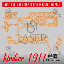 sm laser creations kimber 1911 scroll design