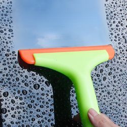 flexible long handle silicone squeegee wiper