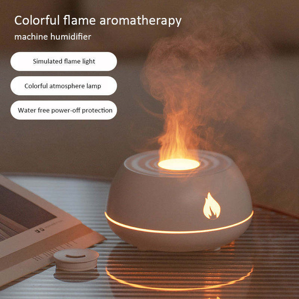 130ML USB Room Fragrance Essential Oil Diffuser, Flame Humid - Inspire  Uplift