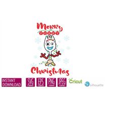 toy story christmas svg bundle - forky svg - christmas svg - christmas mickey, svg dxf png eps- cuttable and printable h