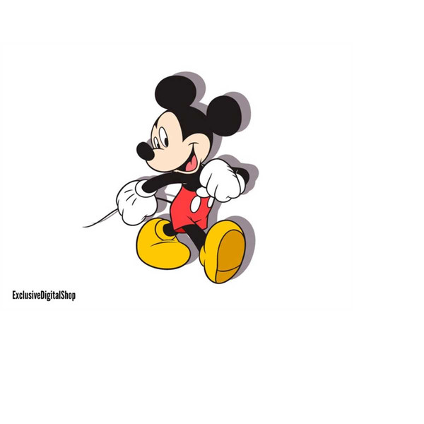 Mickey Mouse Happy SVG, Mouse SVG, Cut File - Digital Downlo - Inspire ...