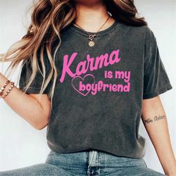 karma is my boyfriend shirt, swiftie merch t-shirt, karma is a cat, midnights t-shirt, meet me at midnight ts, taylor co