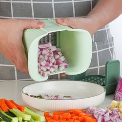 Multifunctional Vegetable Chopper, French Fries Cutter, Hand Pressure Onion Dicer