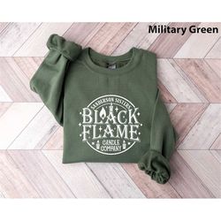 Black Flame Sweatshirt, Sanderson Sisters Shirt, Hocus Pocus Sweater, Witch Sweatshirt, Halloween Witches, Halloween Cre