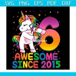 6 years old unicorn flossing 6th birthday girl unicorn party svg, birthday svg, happy birthday svg