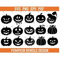 pumpkin svg bundle, halloween svg, pumpkin svg, tall pumpkin svg, pumpkin silhouette, instant download