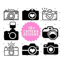 Camera SVG, Camera Bundle Svg, Photography Svg, Photo Taking Svg, Selfie svg, Camera Cricut, Camera Logo, Instant Downlo