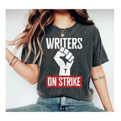 writer's strike shirt for writers strike t-shirt for writer's guild of america shirt wga strike shirt for screenwriters