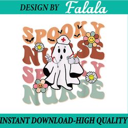 groovy retro spooky nurse ghost halloween trick or treat , happy halloween png, pumpkin png, ghost png, sublimation