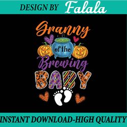 Granny Of The Brewing Halloween Baby Expecting New Baby , Happy Halloween PNG, Pumpkin PNG, Ghost PNG, Sublimation