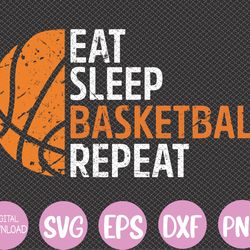 coach player eat sleep basketball repeat basketball svg, eps, png, dxf, digital download