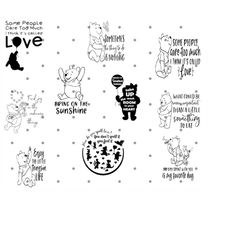 winnie the pooh svg pooh svg piglet svg tigger svg eeyore svg winnie the pooh birthday winnie baby svg instant download