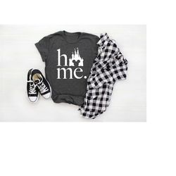 home disney castle shirt, disney mouse shirt, women's disney shirt, castle home shirt, cinderella castle shirt, disneywo