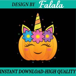 cute unicorn pumpkin girls kids funny halloween costume happy halloween png, pumpkin png, ghost png, sublimation designs