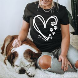 heart paw print svg, dog mom svg, dog face svg, dog mom png, dog mama svg, fur mama svg, dog lover svg, dogs svg, fur mo